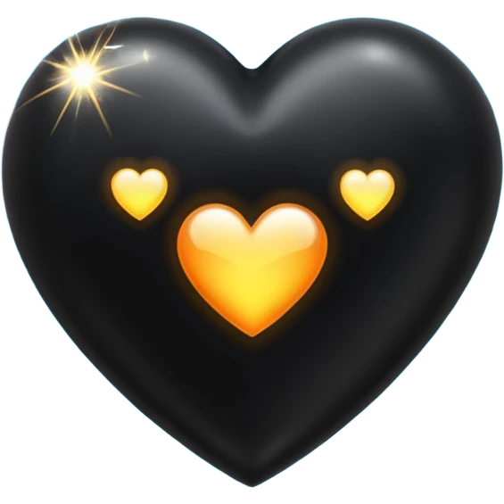 black heart with sparkles emoji