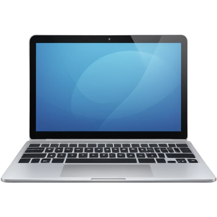 simple laptop no visible keys emoji