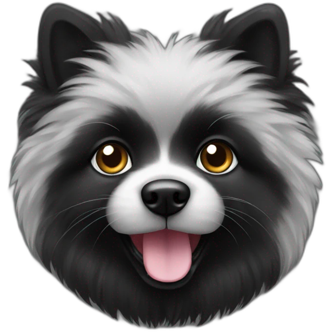 Black pom  emoji