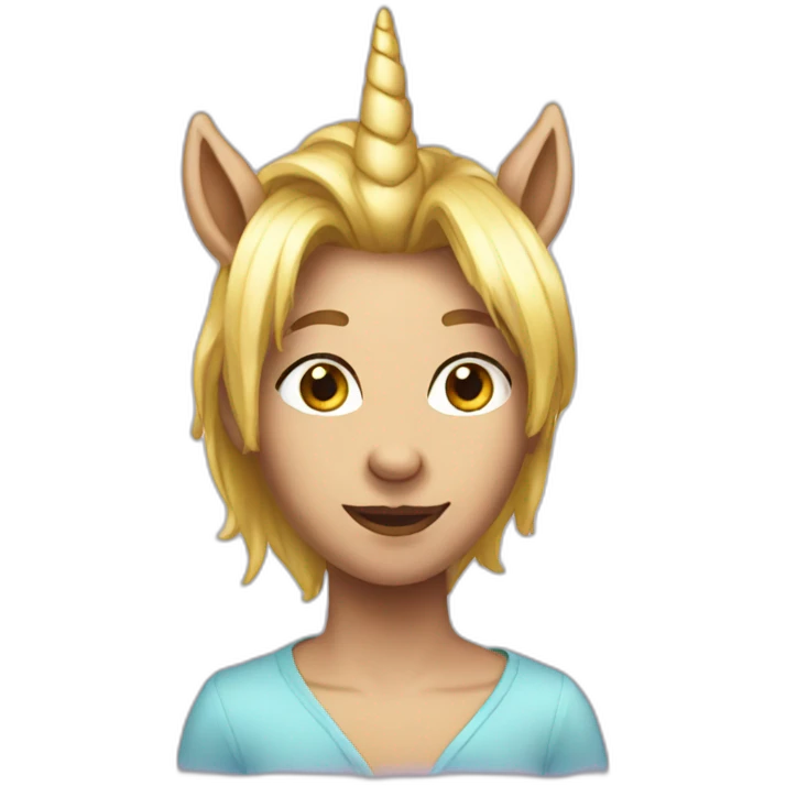 Human unicorn emoji