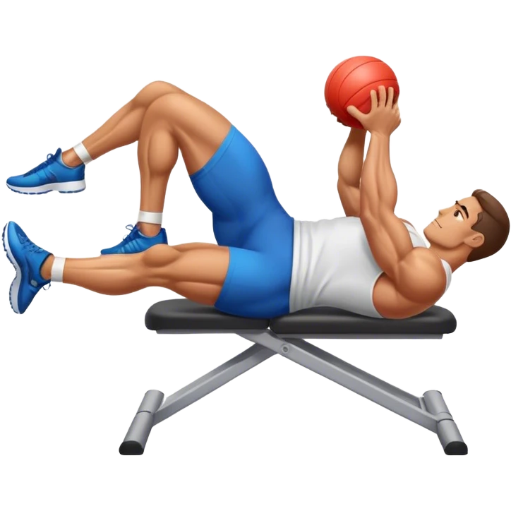 man glute bridges emoji