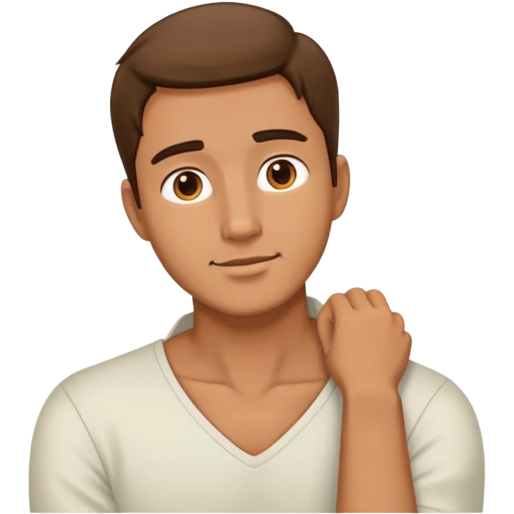 guy with hands around his neck emoji