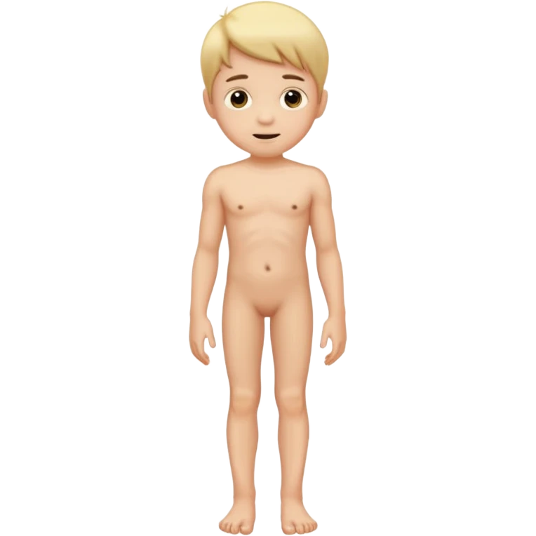 Nine years old boy. Naked leg aprt emoji