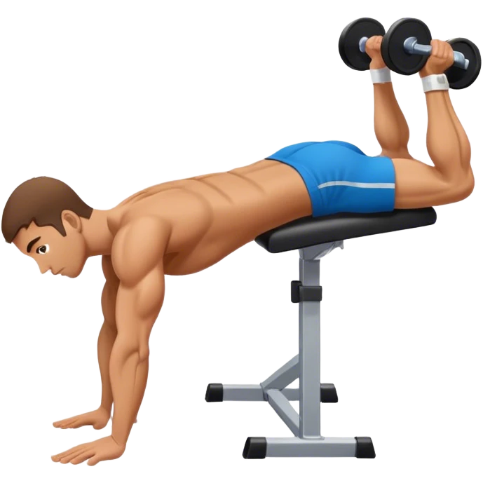 man weighted glute bridges emoji