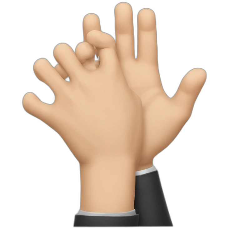 Putin and Netanjahu holding hands emoji