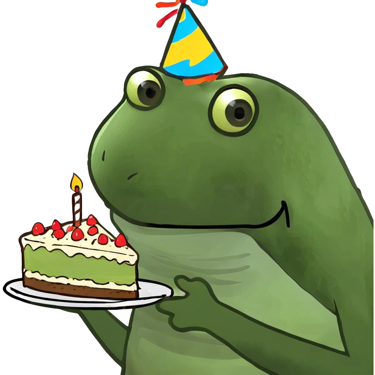 Eating a cake glutton emoji