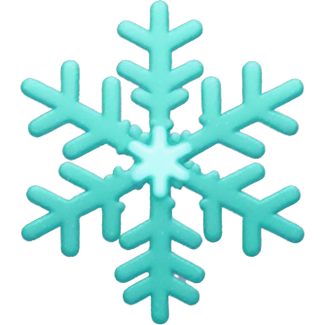 Disco snowflake emoji