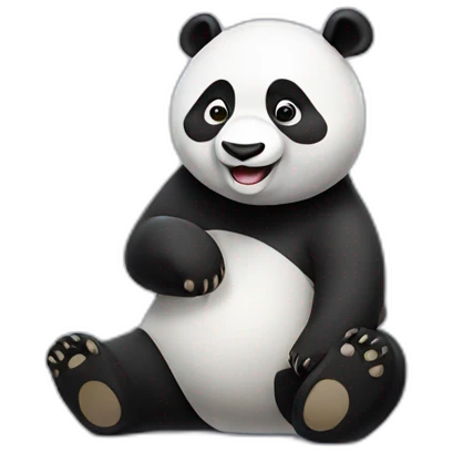 panda celebrating emoji