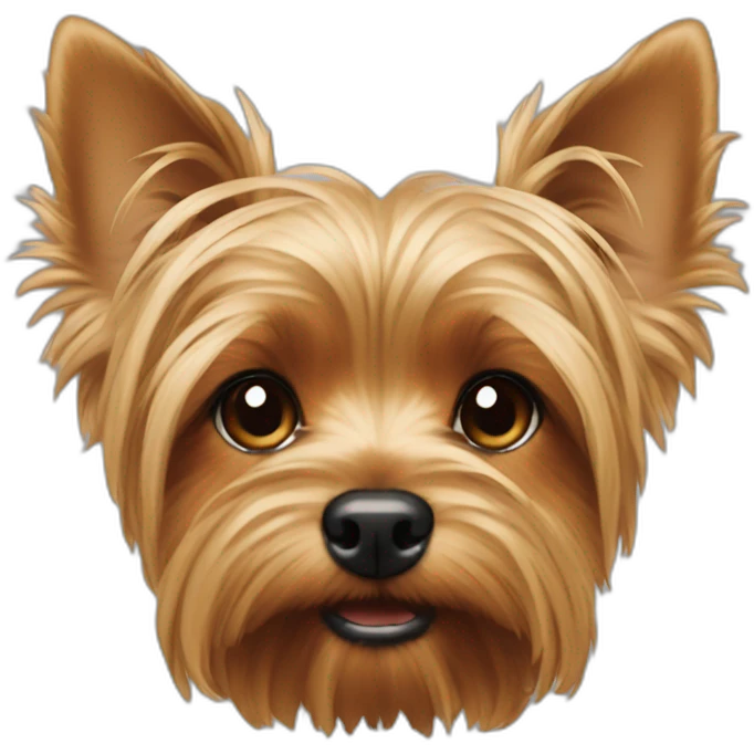 yorkshire terrier ears pointing down emoji