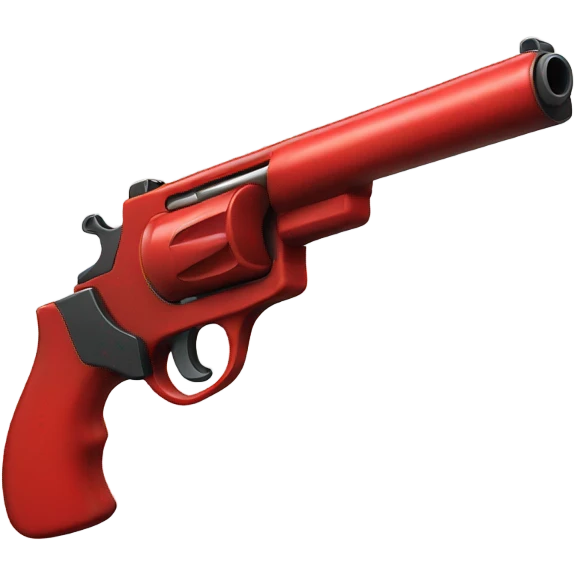 red gun emoji