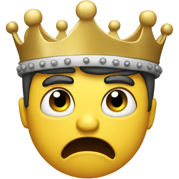 Angry with a crown  emoji