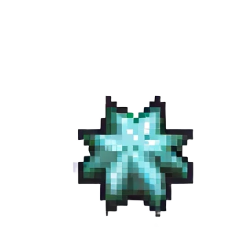 Make the 4-pointed star icon solid black, pixelated style, with no background. emoji