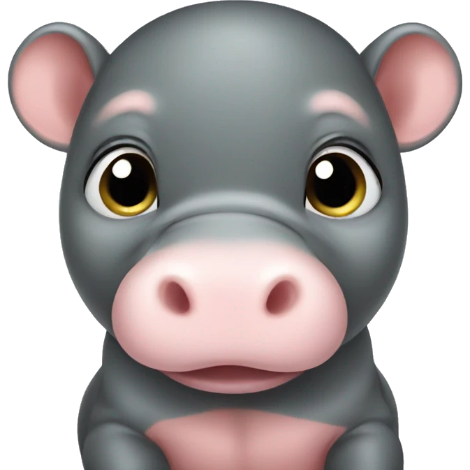 baby Asian hippo  emoji