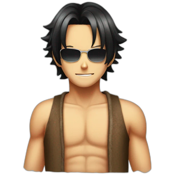 One piece ace emoji