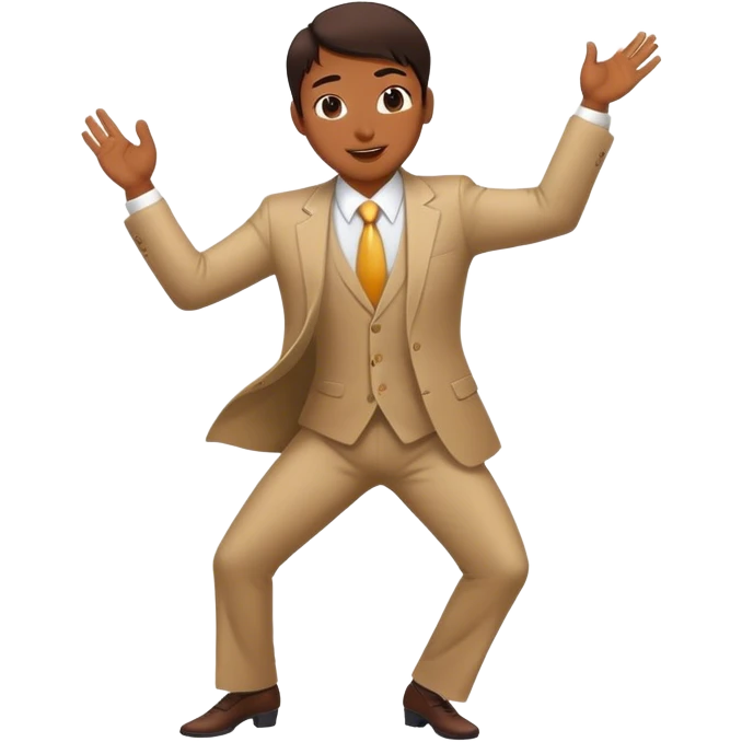Asian lawyer dancing. emoji