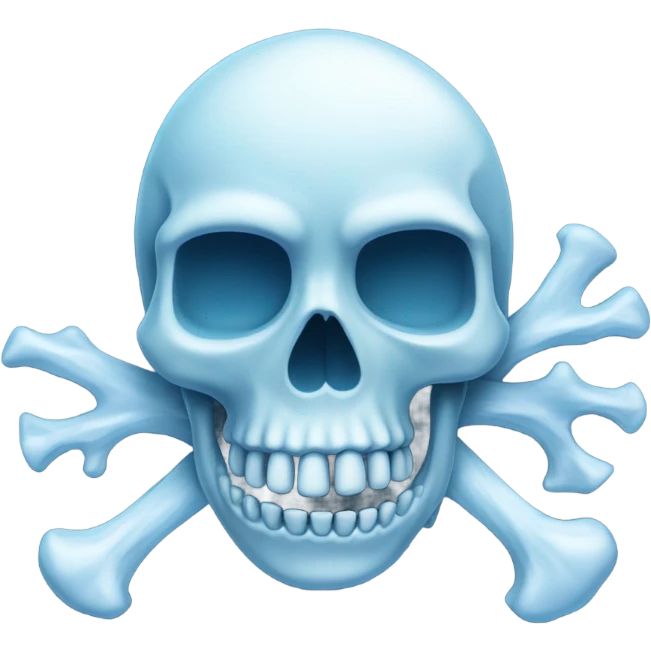 cold skul emoji