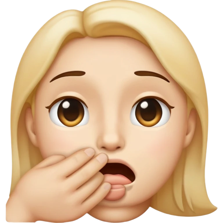 face whispering, hand cupped to mouth, classic emoji look emoji