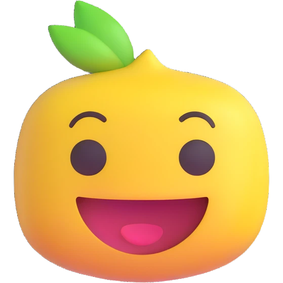 chiikawa character, 3D emoji style, minimal background emoji