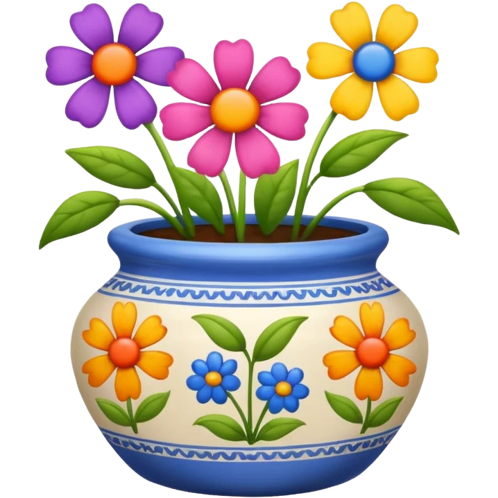 flowers in pot emoji