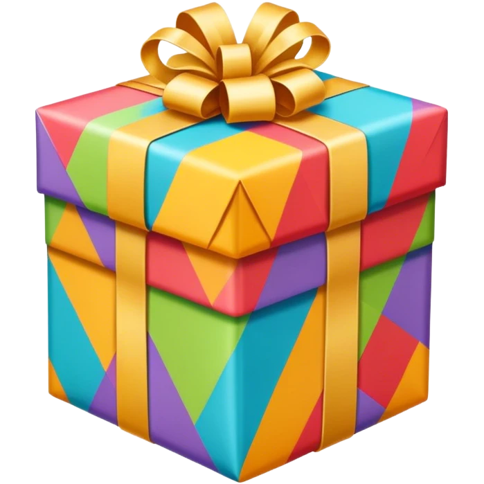 Vertical rectangle gift, front view emoji
