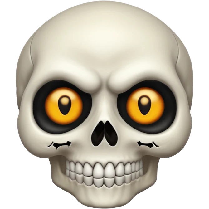A scary skull emoji