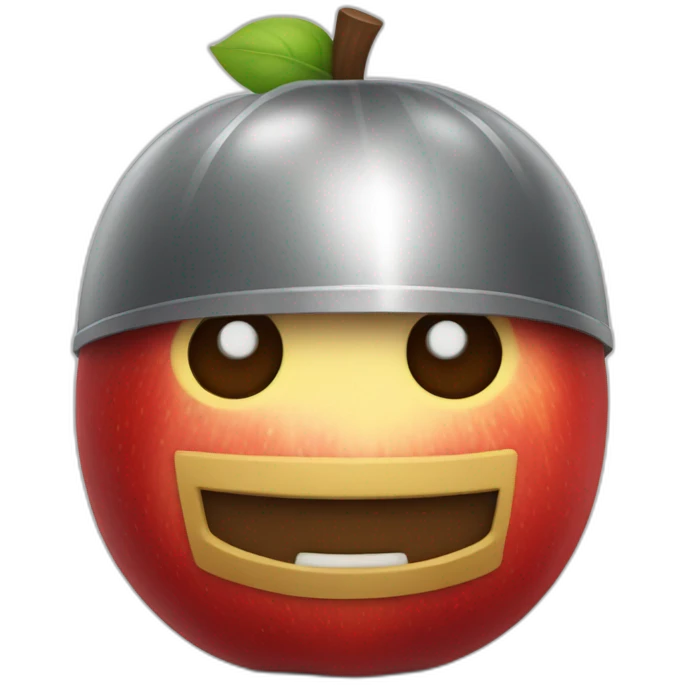 red apple knight emoji
