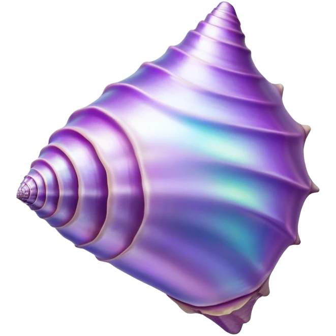 Purple conch shell emoji