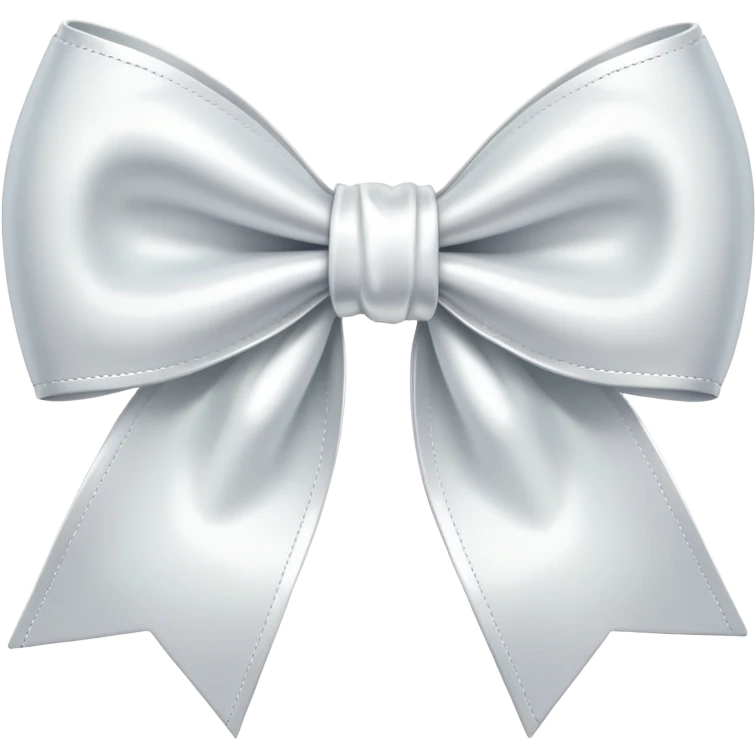 white satin bow emoji
