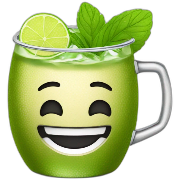 Moscow mule smiling emoji