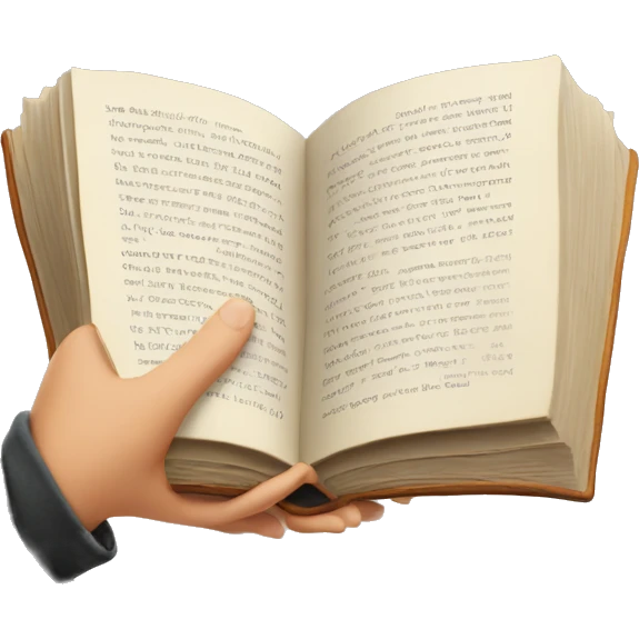 Books in hands emoji