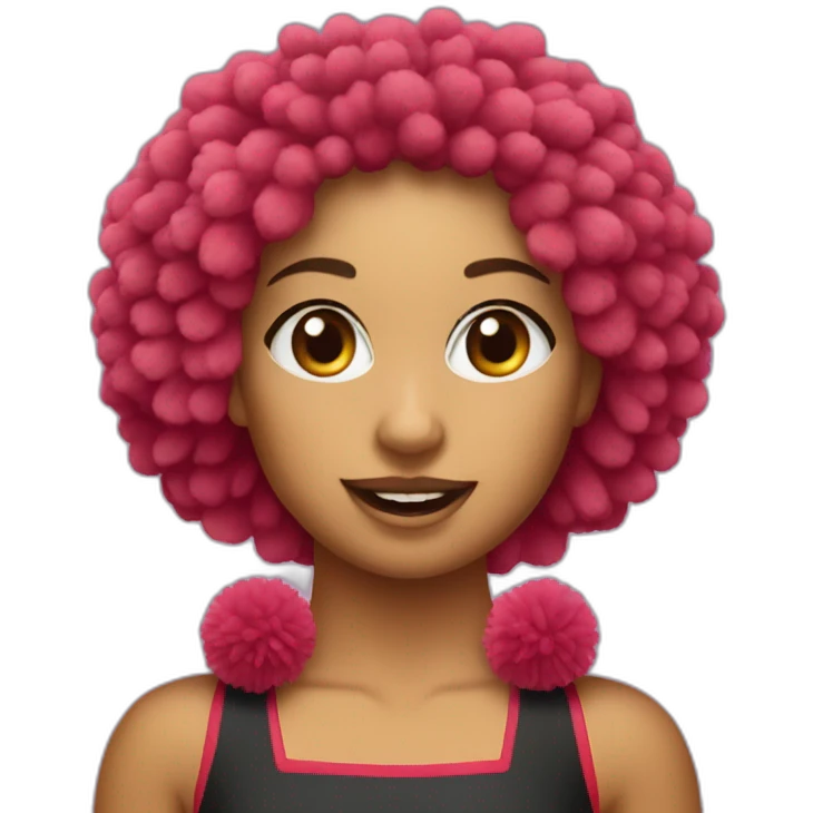 Crabe pom pom girl emoji