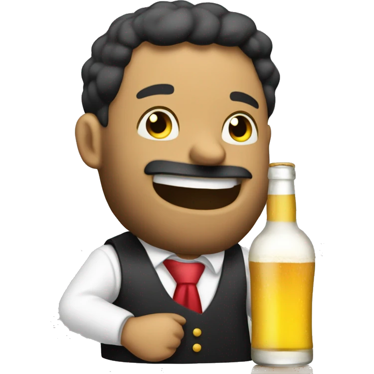 amigos de fiesta bebiendo alcohol emoji