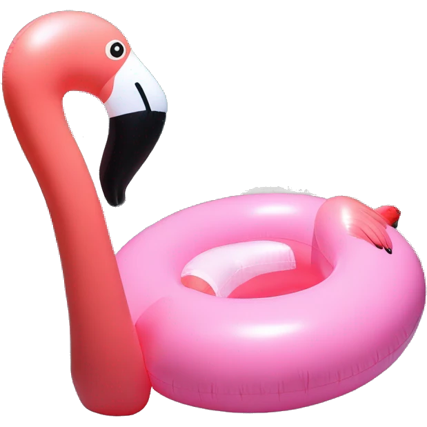 flamingo inflatable pool toy emoji