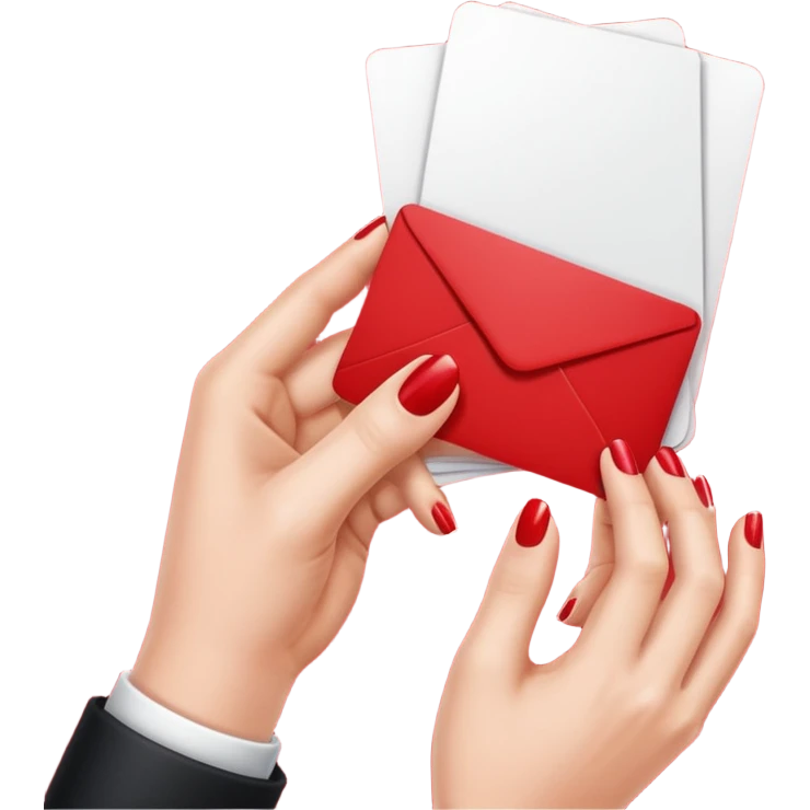 Uñas y negocio emoji