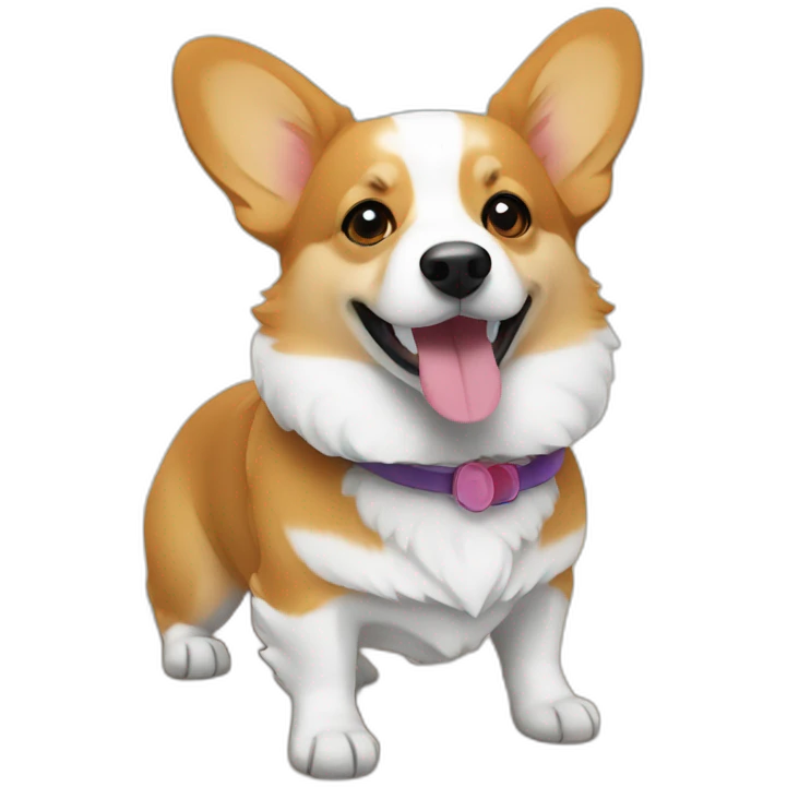 Corgi on the beach emoji