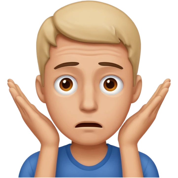 Overwhelmed man emoji