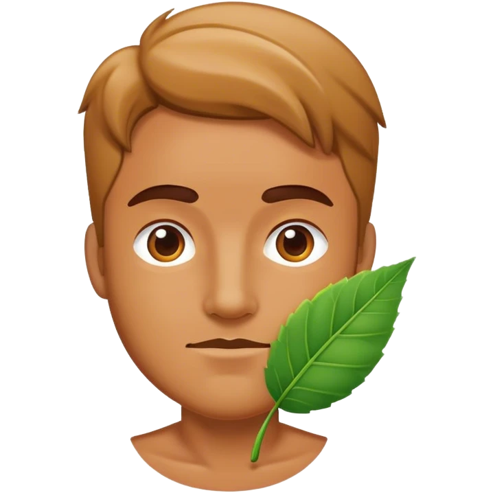 man with leaf emoji
