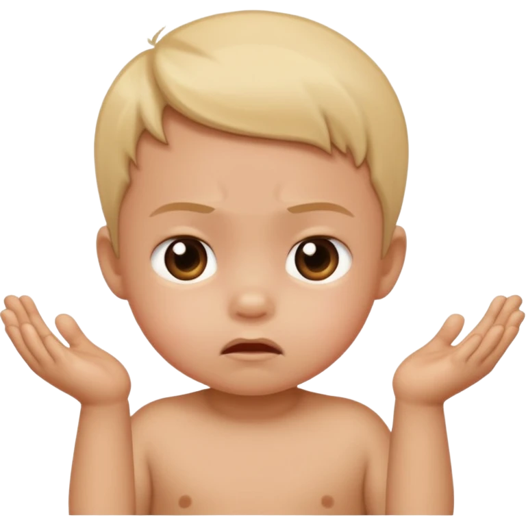 Toddler Squeezing So hard emoji