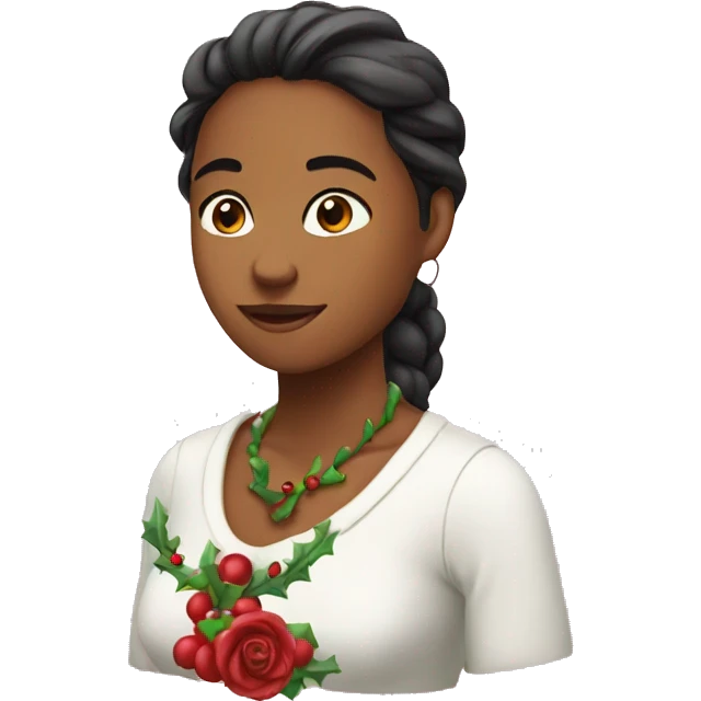 Rosa Christmas emoji