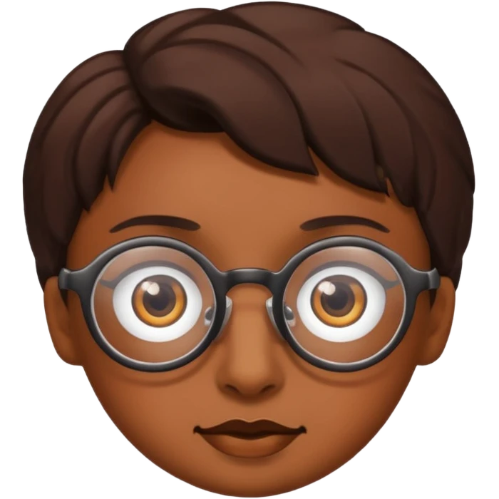 just eyes with glasses, no faces emoji