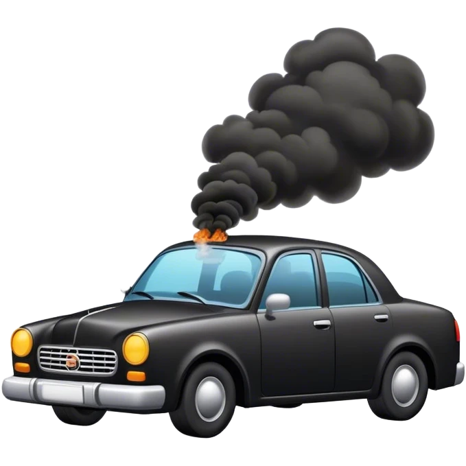 Car smoking emoji