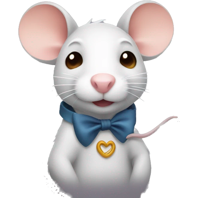 rat with a bow emoji
