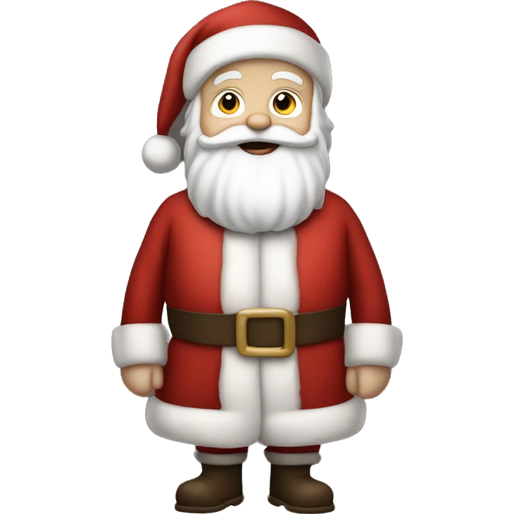 pale skin santa claus full body emoji
