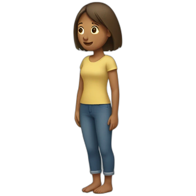 woman doing cross with her arms and hand's palms looking downwards emoji