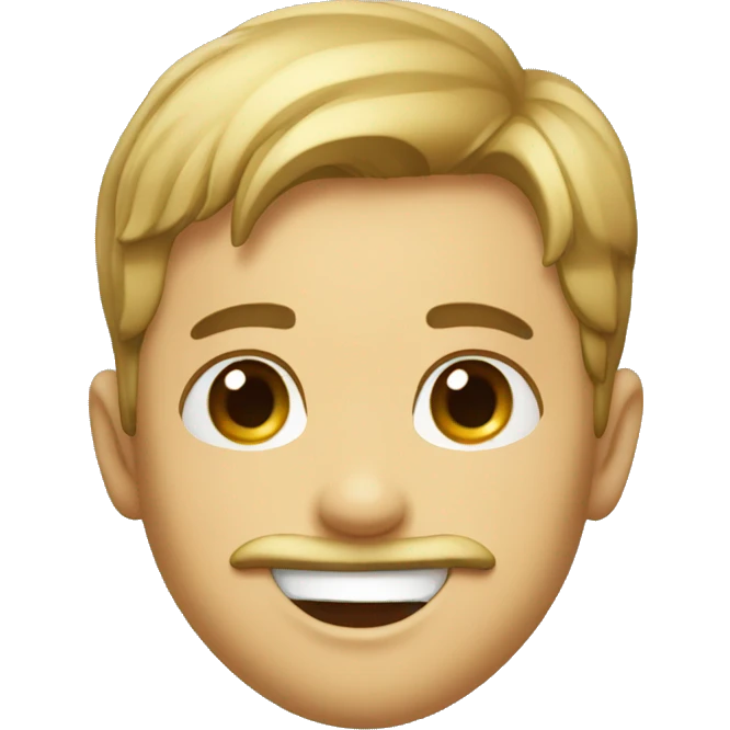 playful boy sticking out tongue with anchor beard emoji