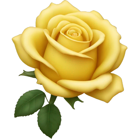 Yellow rose emoji