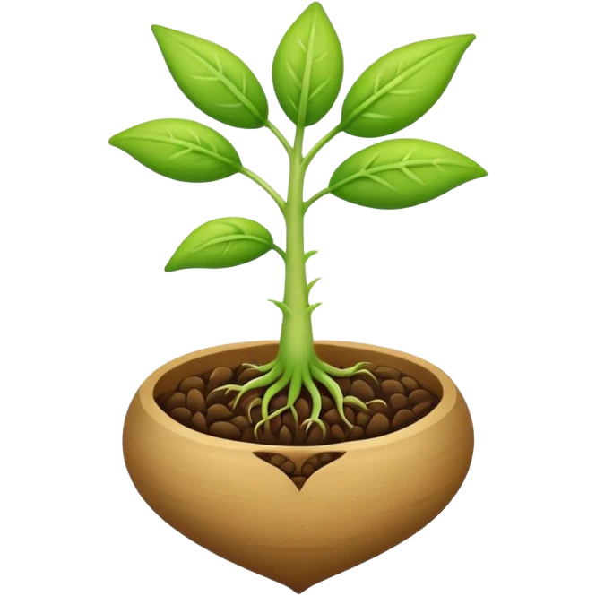 Germinating seed emoji
