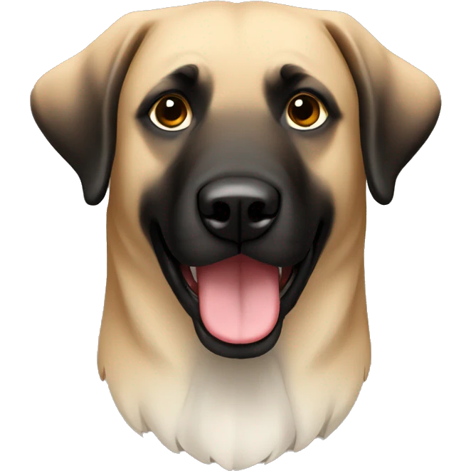 anatolian shepherd tan and black emoji