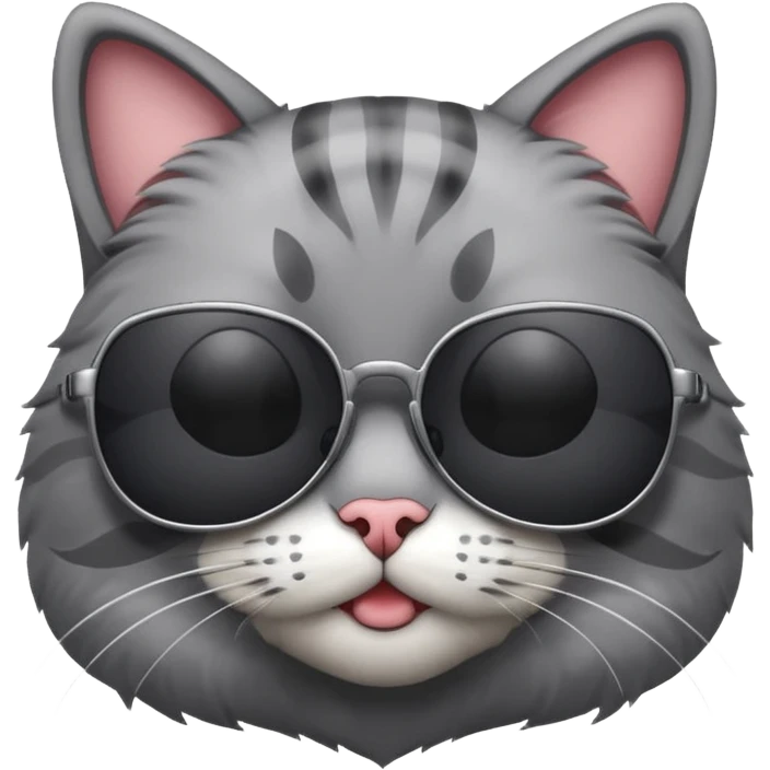 Cat wearing sunglasses emoji