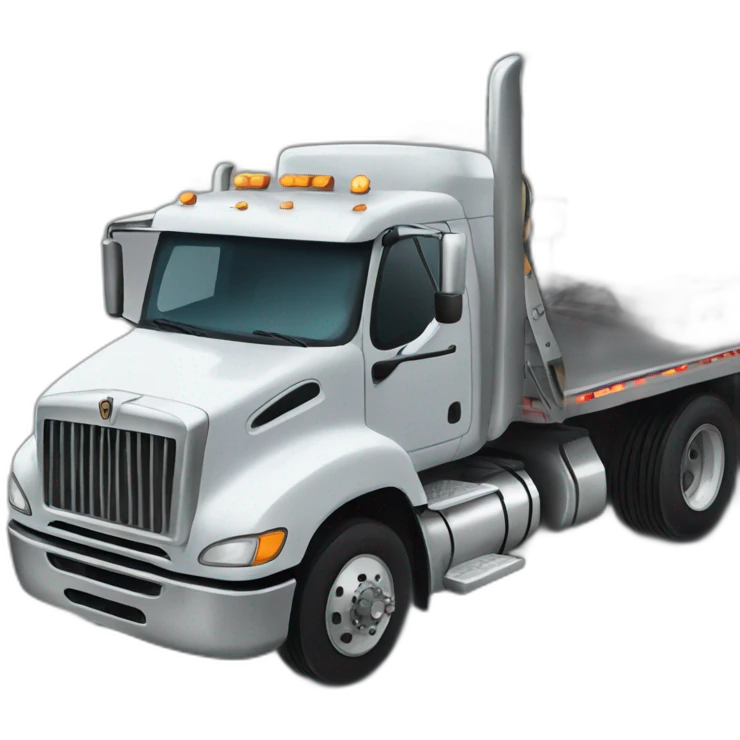 semi truck towing service emoji